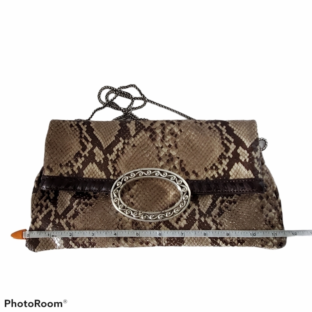 Brighton Python Convertible Crossbody Clutch Purse - image 5